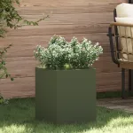 Vază pentru Grădină Verde oliv 50 x 32 x 40 cm GartenMobel Dekor