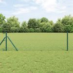 Set de Stâlpi de Gard Verde 0.4 x 25 m Oțel Galvanizat GartenMobel Dekor