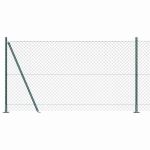 Set de Stâlpi de Gard Argintiu 10 x 1.2 m Oțel Galvanizat GartenMobel Dekor