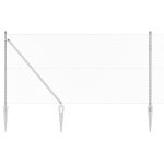 Set de Stâlpi de Gard Argintiu 10 x 1.2 m Oțel galvanizat GartenMobel Dekor