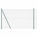 Set de Stâlpi de Gard Argintiu 10 x 1.4 m Oțel Galvanizat GartenMobel Dekor