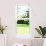 Jaluzea pentru Fereastră cu perdele Altele Manual Alb 60 x 130 cm Aluminiu GartenMobel Dekor