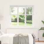 Jaluzea pentru Fereastră cu perdele Altele Manual Alb 80 x 130 cm Aluminiu GartenMobel Dekor