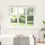 Jaluzea pentru Fereastră cu perdele Altele Manual Alb 80 x 130 cm Aluminiu GartenMobel Dekor