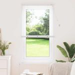 Jaluzea pentru Fereastră cu perdele Altele Manual Alb 80 x 130 cm Aluminiu GartenMobel Dekor