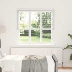 Jaluzea pentru Fereastră cu perdele Altele Manual Alb 80 x 130 cm Aluminiu GartenMobel Dekor