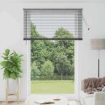 Jaluzea pentru Fereastră Gri închis 140 x 220 cm Aluminiu GartenMobel Dekor