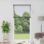 Jaluzea pentru Fereastră Gri închis 80 x 130 cm Aluminiu GartenMobel Dekor