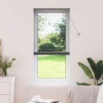 Jaluzea pentru Fereastră Gri închis 80 x 130 cm Aluminiu GartenMobel Dekor