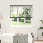 Jaluzea pentru Fereastră Gri închis 80 x 130 cm Aluminiu GartenMobel Dekor