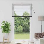 Jaluzea pentru Fereastră cu perdele Altele Manual Negru 120 x 220 cm Aluminiu GartenMobel Dekor