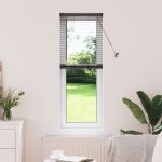 Jaluzea pentru Fereastră cu perdele Altele Manual Negru 80 x 130 cm Aluminiu GartenMobel Dekor