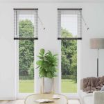 Jaluzea pentru Fereastră cu perdele Altele Manual Negru 80 x 130 cm Aluminiu GartenMobel Dekor