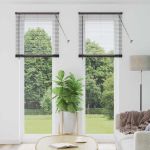 Jaluzea pentru Fereastră cu perdele Altele Manual Negru 80 x 130 cm Aluminiu GartenMobel Dekor