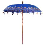 Umbrelă de soare Altele Manual Albastru x 250 cm Bumbac și lemn GartenMobel Dekor
