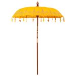 Umbrelă de soare Altele Manual Galben x 250 cm Bumbac și lemn GartenMobel Dekor