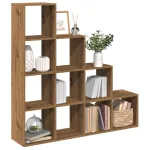 Bibliotecă/separator 4 niveluri stejar 131,5x29x131,5 cm lemn GartenMobel Dekor
