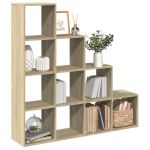 Bibliotecă/separator cameră stejar sonoma 131,5x29x131,5cm lemn GartenMobel Dekor