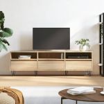 Comodă TV, stejar sonoma, 150x30x44,5 cm, lemn prelucrat GartenMobel Dekor