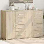 Dulapuri, 2 buc., stejar sonoma, 59x39x80 cm, lemn prelucrat GartenMobel Dekor