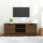 Comodă TV, stejar maro, 102x35x36,5 cm, lemn prelucrat GartenMobel Dekor