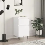 Servantă, alb, 40x35x70 cm, lemn prelucrat GartenMobel Dekor