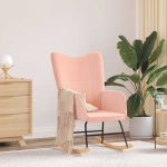 Fotoliu de relaxare, roz, material similar lână GartenMobel Dekor