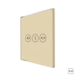 Panou Intrerupator Draperii cu Touch Din Sticla LUXION SmartElectro IntelligentHouse