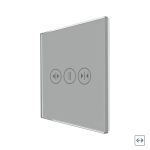 Panou Intrerupator Draperii cu Touch Din Sticla LUXION SmartElectro IntelligentHouse