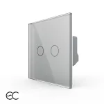 Intrerupator Dublu cu Touch LIVOLO din Sticla - Protocol ZigBee EC SmartElectro IntelligentHouse