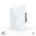 Intrerupator Simplu Cap Scara / Cruce cu Touch LIVOLO din Sticla - Protocol ZigBee EC SmartElectro IntelligentHouse