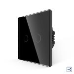 Intrerupator Dublu Cap Scara/Cruce cu Touch din Sticla LUXION, Serie A SmartElectro IntelligentHouse
