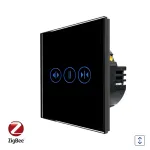 Intrerupator Rulouri cu Touch din Sticla LUXION, Protocol Zigbee Tuya SmartElectro IntelligentHouse
