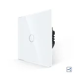 Intrerupator Simplu Cap Scara/Cruce cu Touch din Sticla LUXION, Serie A SmartElectro IntelligentHouse