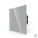 Intrerupator Simplu Cap Scara/Cruce cu Touch din Sticla LUXION, Serie A SmartElectro IntelligentHouse
