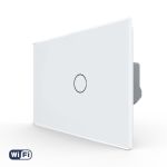 Intrerupator Simplu Wi-Fi cu Touch LIVOLO din Sticla, Standard Italian – Serie Noua SmartElectro IntelligentHouse