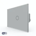 Intrerupator Simplu Wi-Fi cu Touch LIVOLO din Sticla, Standard Italian – Serie Noua SmartElectro IntelligentHouse