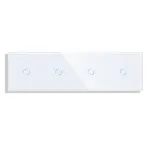 Panou 4 Intrerupatoare Simple cu Touch din Sticla LUXION SmartElectro IntelligentHouse