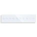 Panou 5 Intrerupatoare Duble cu Touch din Sticla LUXION SmartElectro IntelligentHouse