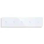 Panou 5 Intrerupatoare Simple cu Touch din Sticla LUXION SmartElectro IntelligentHouse