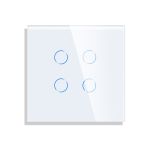 Panou Intrerupator Cvadruplu cu Touch Din Sticla LUXION SmartElectro IntelligentHouse