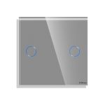 Panou Intrerupator Dublu cu Touch Mini din Sticla LUXION SmartElectro IntelligentHouse