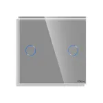 Panou Intrerupator Dublu cu Touch Mini din Sticla LUXION SmartElectro IntelligentHouse