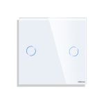 Panou Intrerupator Dublu cu Touch Mini din Sticla LUXION SmartElectro IntelligentHouse
