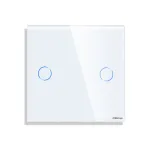 Panou Intrerupator Dublu cu Touch Mini din Sticla LUXION SmartElectro IntelligentHouse