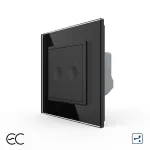 Intrerupator Dublu Cap Scara / Cruce cu Touch LIVOLO cu Rama din Sticla - Protocol Zigbee EC SmartElectro IntelligentHouse