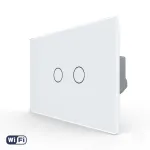Intrerupator Dublu Wi-Fi cu Touch LIVOLO din Sticla – Standard Italian SmartElectro IntelligentHouse