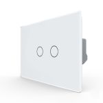 Intrerupator Dublu cu Touch LIVOLO din Sticla – Standard Italian SmartElectro IntelligentHouse