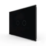 Intrerupator Dublu cu Touch LIVOLO din Sticla – Standard Italian SmartElectro IntelligentHouse