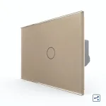 Intrerupator Simplu Cap Scara / Cruce cu Touch LIVOLO din Sticla, Standard Italian SmartElectro IntelligentHouse